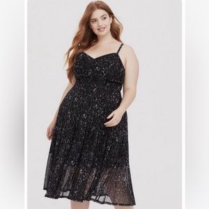 Torrid Leopard Mesh Midi Dress